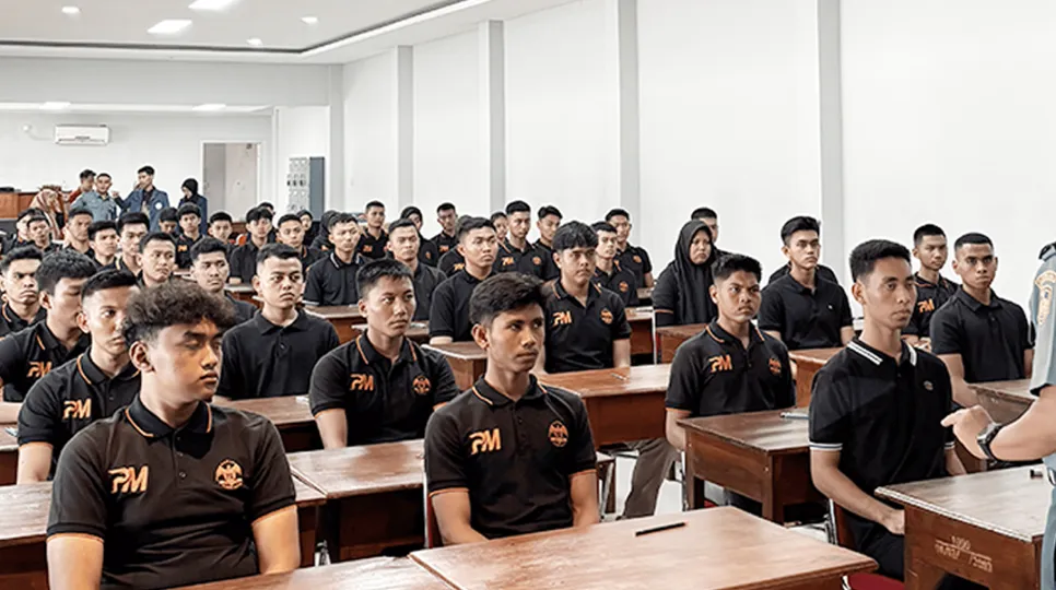 Siswa Patriot Muda mendapatkan pengarahan tes psikologi